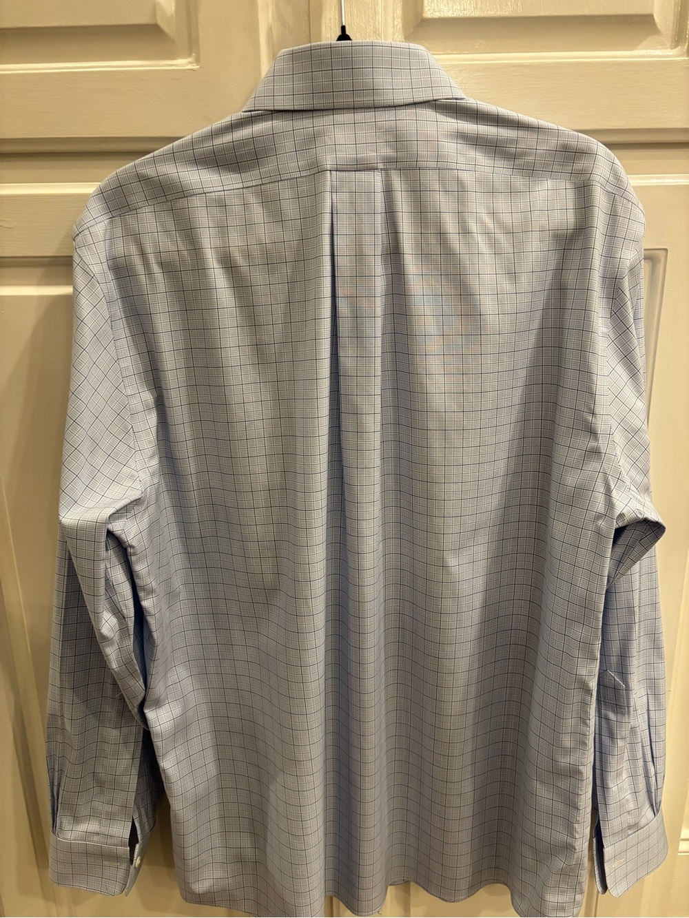 Brooks Brothers Men’s Blue Windowpane Dress Shirt Size 16-34 - Picture 3 of 7